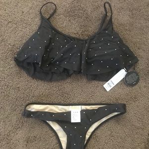 NWT GREY studded sexy bikini.
